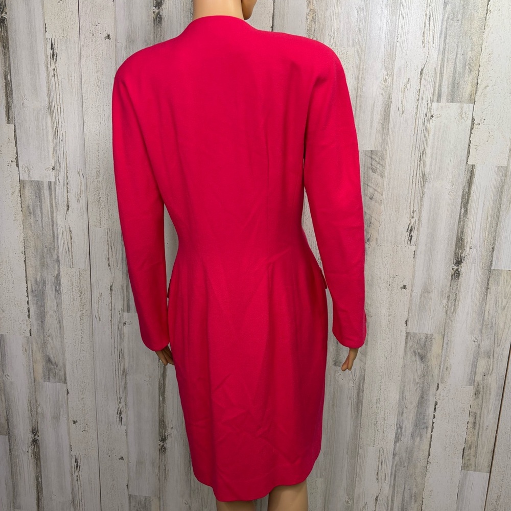 Constance Saunders Vintage Raspberry Button-Up Co… - image 5